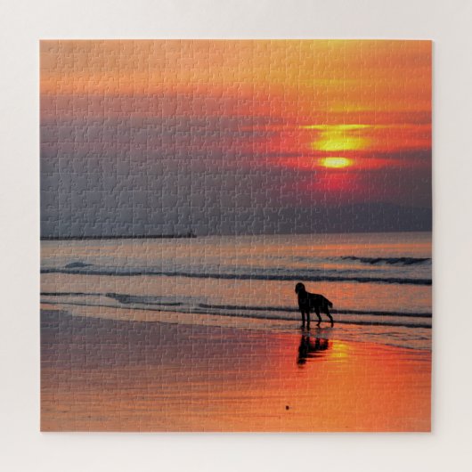 Sonnenuntergang an der Irischen See - 20x20 - 676 Puzzle (Vertikal)