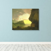 Sonnenuntergang an der Küste bei Neapel, c.1785-90 Leinwanddruck (Insitu (Holzboden))