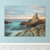 Sonnenuntergang an der Küste Leinwanddruck (Insitu (Holzboden))