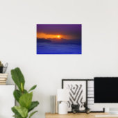 Sonnenuntergang an der Küste Poster (Heimbüro)