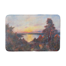 Sonnenuntergang an der Küste (von Kimon Loghi) Badematte