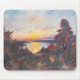 Sonnenuntergang an der Küste (von Kimon Loghi) Mousepad