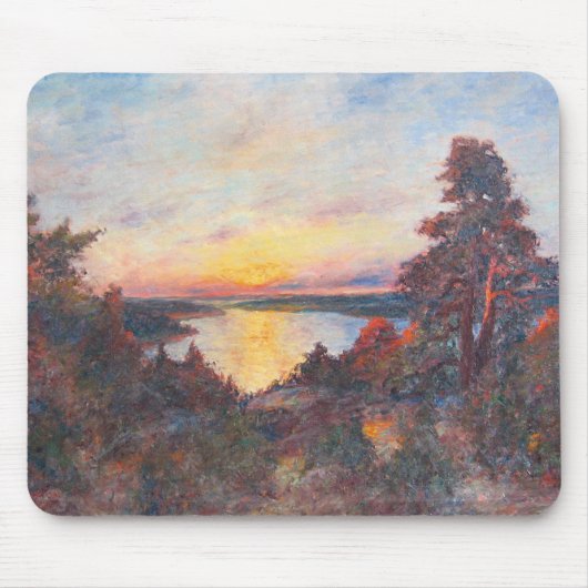 Sonnenuntergang an der Küste (von Kimon Loghi) Mousepad (Vorne)