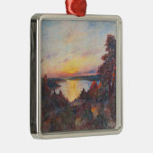 Sonnenuntergang an der Küste (von Kimon Loghi) Ornament Aus Metall (Rechts)