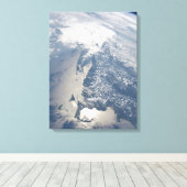 Sonnenuntergang an der Küste von Massachusetts. Leinwanddruck (Insitu (Holzboden))