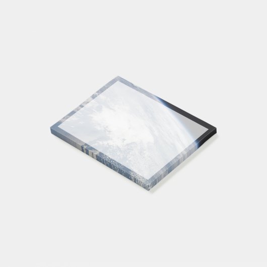 Sonnenuntergang an der Küste von Massachusetts. Post-it Klebezettel (angewinkelt)