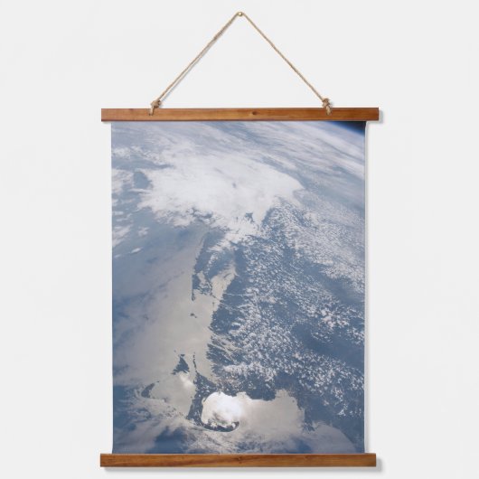 Sonnenuntergang an der Küste von Massachusetts. Wandteppich Mit Holzrahmen (Vorderseite)