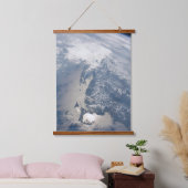 Sonnenuntergang an der Küste von Massachusetts. Wandteppich Mit Holzrahmen (Schlafzimmer)