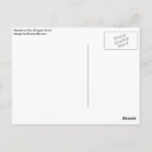 Sonnenuntergang an der Küste von Oregon Postkarte (Rückseite)