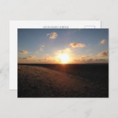 Sonnenuntergang an der Nordsee Postkarte (Vorne/Hinten)