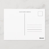 Sonnenuntergang an der Nordsee Postkarte (Rückseite)