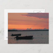 Sonnenuntergang an der Ostsee Postkarte (Vorne/Hinten)