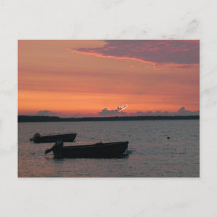 Sonnenuntergang an der Ostsee Postkarte