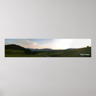 Sonnenuntergang an der Rein Ranch Poster
