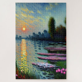 Sonnenuntergang an der Seine Art Puzzle