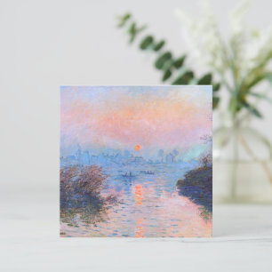 Sonnenuntergang an der Seine-Claude Monet