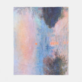Sonnenuntergang an der Seine-Claude Monet Fleecedecke (Vorderseite)