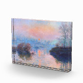 Sonnenuntergang an der Seine-Claude Monet Fotoblock (Rechts)