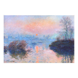 Sonnenuntergang an der Seine-Claude Monet Fotodruck