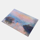 Sonnenuntergang an der Seine-Claude Monet Fußmatte (Schrägansicht)