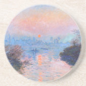 Sonnenuntergang an der Seine-Claude Monet Getränkeuntersetzer (Vorne)
