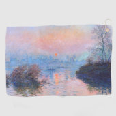 Sonnenuntergang an der Seine-Claude Monet Golfhandtuch (Horizontal)