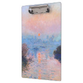 Sonnenuntergang an der Seine-Claude Monet Klemmbrett (Links)