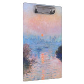 Sonnenuntergang an der Seine-Claude Monet Klemmbrett (Rechts)