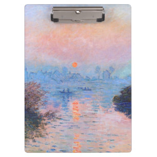 Sonnenuntergang an der Seine-Claude Monet Klemmbrett