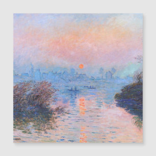 Sonnenuntergang an der Seine-Claude Monet Magnetkarte