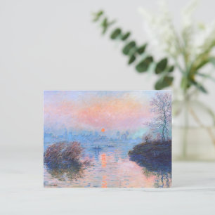 Sonnenuntergang an der Seine-Claude Monet Postkarte