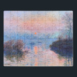 Sonnenuntergang an der Seine-Claude Monet Puzzle<br><div class="desc">Sonnenuntergang an der Seine. Claude Monet. 1874. Reproduktion berühmter Kunstbilder im öffentlichen Bereich.</div>