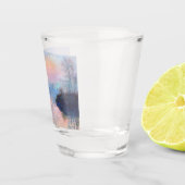 Sonnenuntergang an der Seine-Claude Monet Schnapsglas (Rechts)