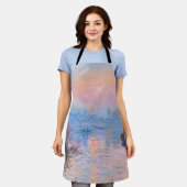 Sonnenuntergang an der Seine-Claude Monet Schürze (Getragen)