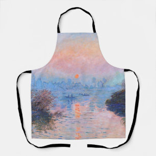 Sonnenuntergang an der Seine-Claude Monet Schürze