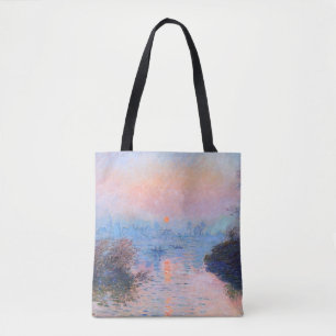 Sonnenuntergang an der Seine-Claude Monet Tasche