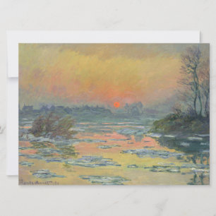Sonnenuntergang an der Seine im Winter (Claude Mon Karte