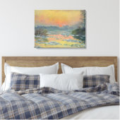 Sonnenuntergang an der Seine im Winter (Claude Mon Leinwanddruck (Insitu (Schlafzimmer))