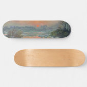 Sonnenuntergang an der Seine im Winter (Claude Mon Skateboard (Horizontal)