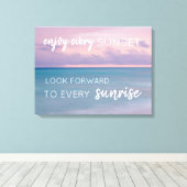 Sonnenuntergang an der Strandpromenade Kunst mit Z Leinwanddruck (Insitu (Holzboden))