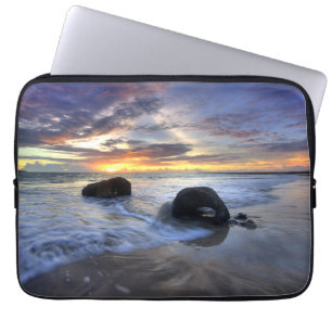 Sonnenuntergang an Kedonganan Strand Laptopschutzhülle
