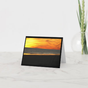 Sonnenuntergang an Pine Knoll Shows, NC Feiertagskarte