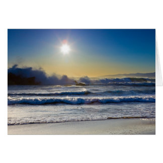 Sonnenuntergang an Santa Monica Strand, enorme