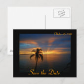 Sonnenuntergang Ankündigungspostkarte (Vorne/Hinten)