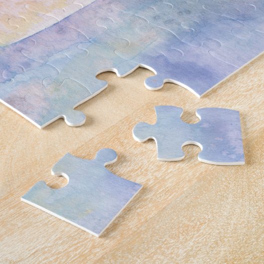 Sonnenuntergang Aquarell Puzzle (Seite)