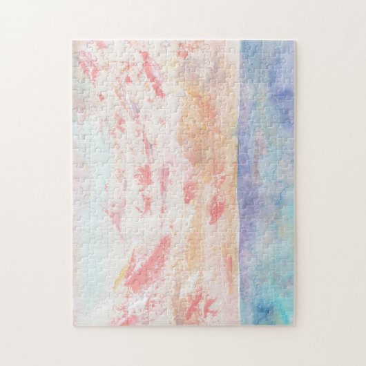 Sonnenuntergang Aquarell Puzzle (Vertikal)