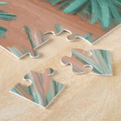 Sonnenuntergang Arizona Wüste & Kaktus Landschaft Puzzle (Seite)