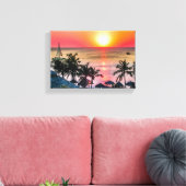 Sonnenuntergang Aruba Leinwanddruck (Insitu (Wohnzimmer))
