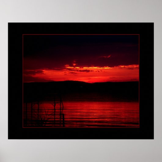 Sonnenuntergang auf Balaton Poster (Vorne)