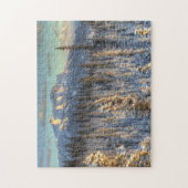 Sonnenuntergang auf Berg-Gefährten Puzzle (Vertikal)